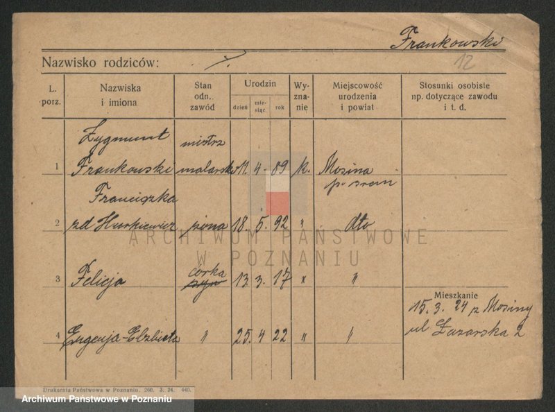 Obraz 14 z jednostki "Frankowski - Frąckiewicz"