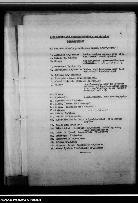 Obraz 7 z jednostki "Kirchenbücher der deutsch-evangelischen Kirche in Wartheland [korespondencja]"