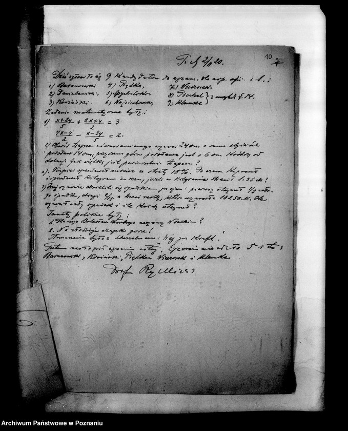 Obraz 13 z jednostki "Protokoły z egzaminu dojrzałości dla aspirantów oficerskich"