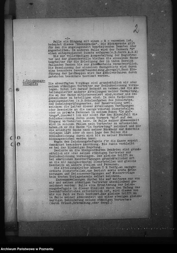 Obraz 6 z jednostki "Geschäftsverteilungsplan- Landratsamt Kempen (Kępno)"