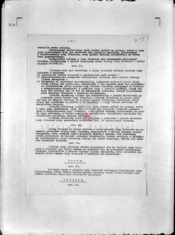 Obraz 11 z jednostki "/Rada Zrzeszeń Chrześcijańskich Kupców Podróżujących i Przedstawicieli Handlowych R.P. w Poznaniu]"