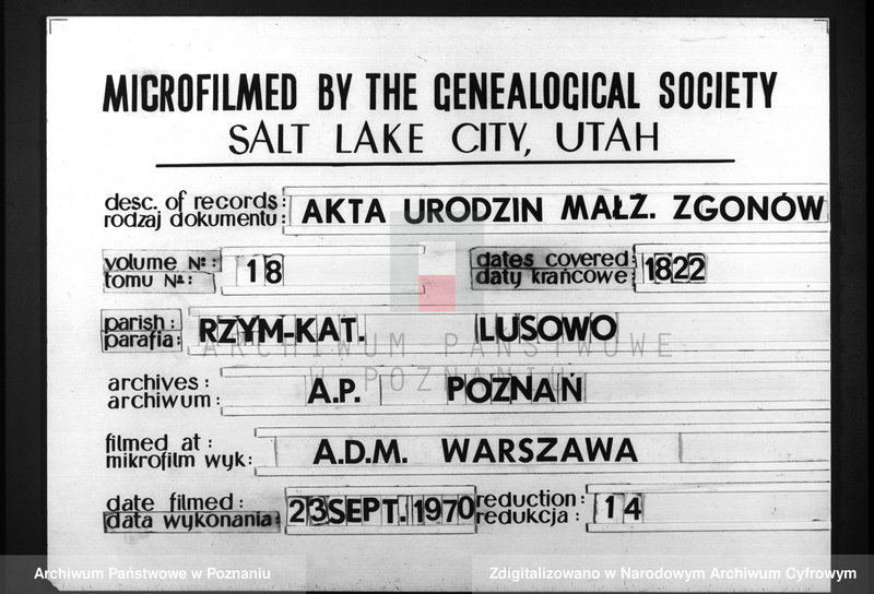 Obraz 1 z jednostki "Duplicatus baptisatorum, copulatorum, mortuorum"