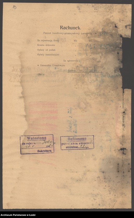 Obraz 15 z jednostki "Mendel Gliksman- sprzedaż pończoch"