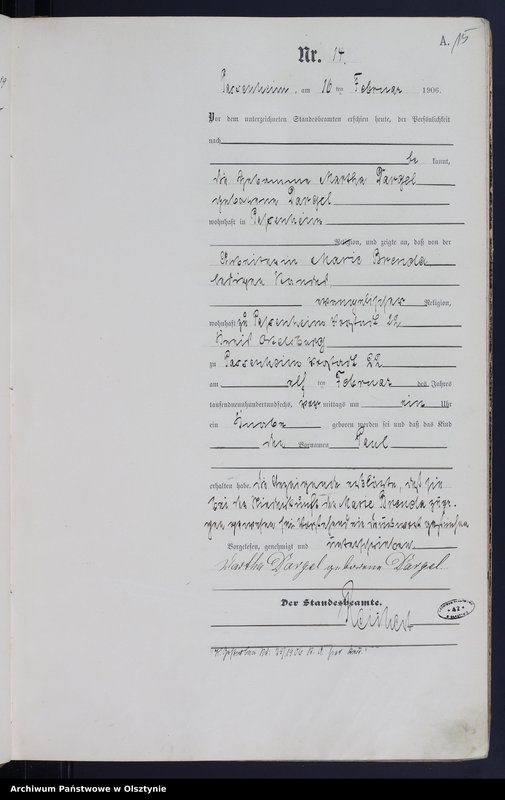 image.from.unit.number "Geburts-Haupt-Register Nr 1 - 83"