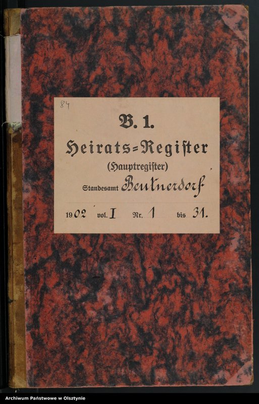 image.from.unit.number "Heiraths-Haupt-Register Nr 1 - 31"