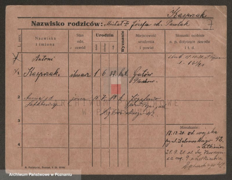 Obraz 7 z jednostki "Kasprzak - Kastenmüller"