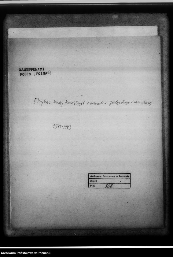 Obraz 4 z jednostki "[Wykaz ksiąg kościelnych z powiatów gostyńskiego i rawickiego]"