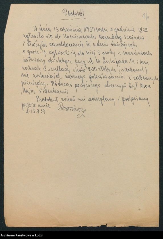 Obraz 18 z jednostki "IV Komisariat [protokoły zajść, aresztowań i kradzieży]"