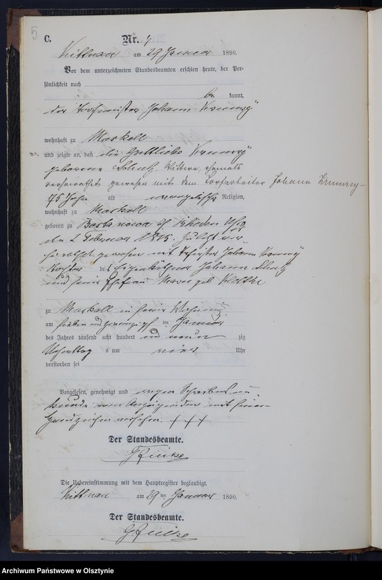 image.from.unit.number "Sterbe-Neben-Register Nr 1 - 38"