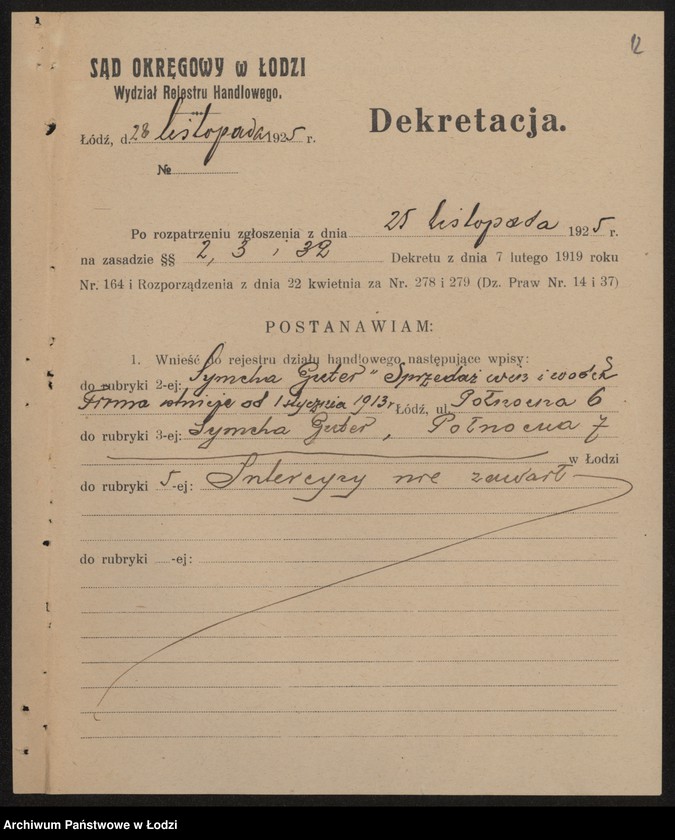 Obraz 14 z jednostki "Symcha Guter- sprzedaż win i wódek"