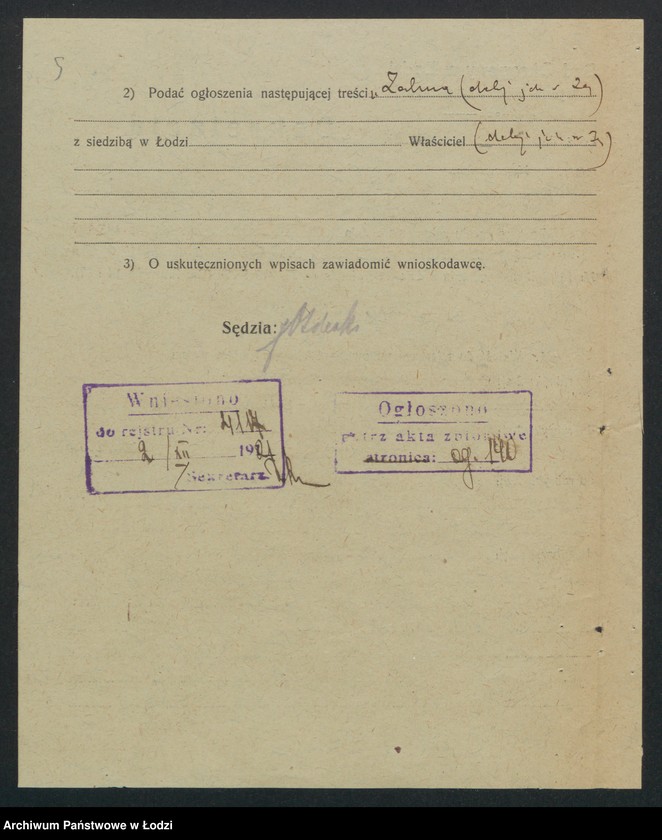 image.from.unit.number "Zalma Goldstein- handel nabiałem"