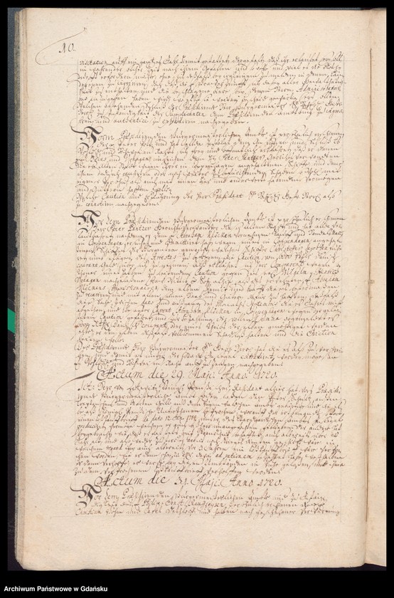 image.from.unit.number "Actum coram officio […] Gabrielis a Boemeln Praeconsulis ac Praesidis [27.III.1720-14.III.1721] Gabrielis a Boemeln ac Fisci Administratoris [18.III.1720-10.III.1721] /indeks/"