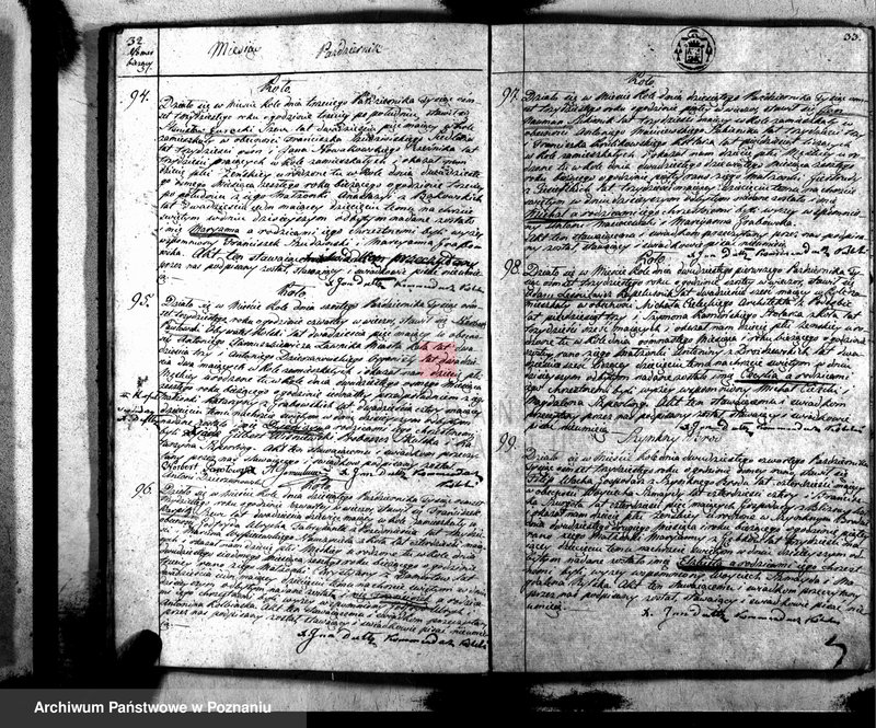 Obraz 18 z jednostki "Akta urodzeń, małżeństw i zejścia"