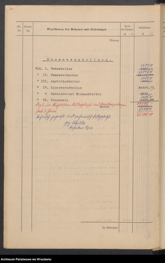 Obraz 16 z jednostki "Sonderentwurf und Kostenanschlag für einen Gerätenschuppen und ein Nadelschutzdach am Wehr in Bartheln"