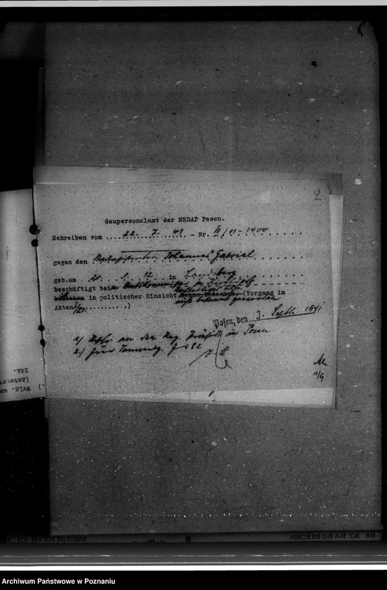 Obraz 6 z jednostki "Politische Beurteilungen der Angestellten"