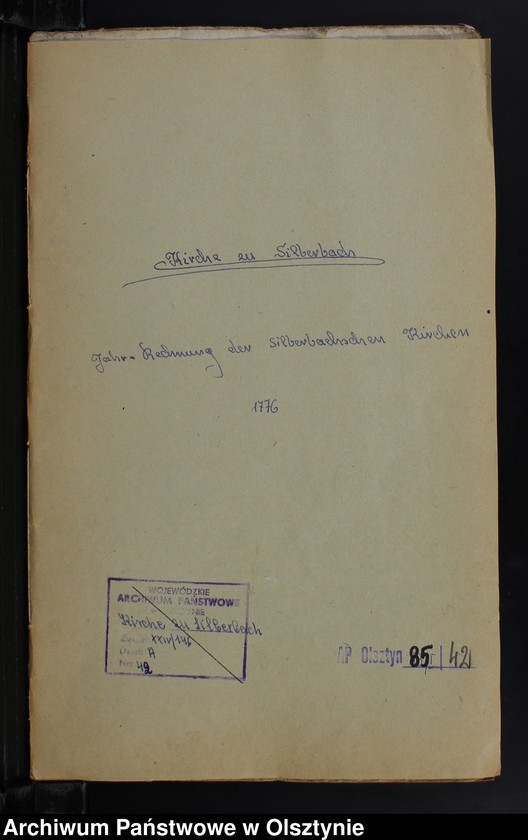 image.from.unit.number "Jahr Rechnung der Silberbachschen Kirchen"