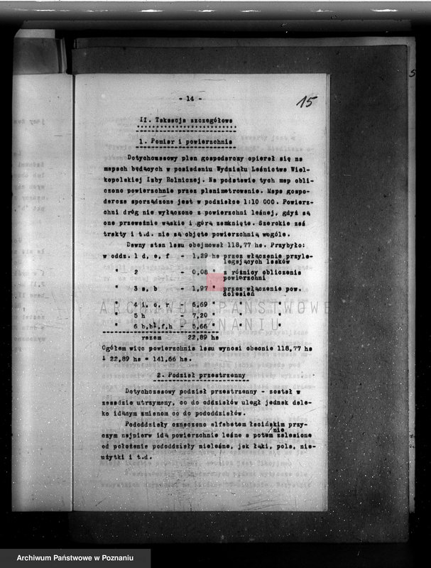Obraz 19 z jednostki "Plan urządzania gospodarstwa leśnego majętności Borówkowo-Stare powiat. kościański"
