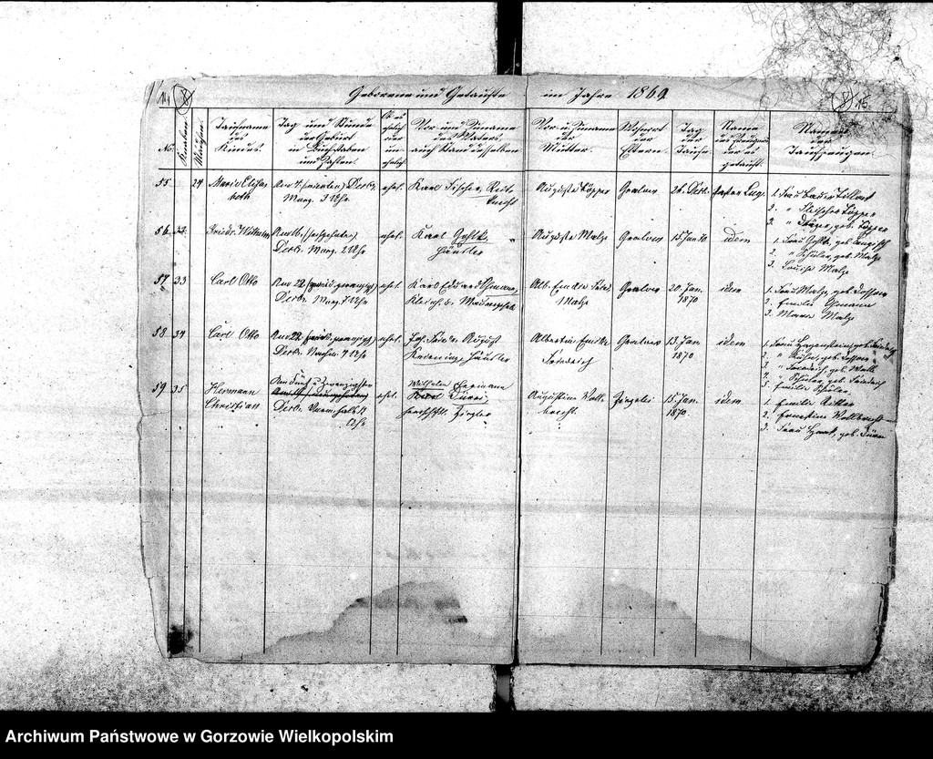 image.from.unit.number "Duplikate der Kirchenbücher von der Parochie Gralow: Gralow (Gralewo) mit Bergkolonie (Górki), Krieningswerder (Krzynka), Gralower Untermühle, Jahnsfelde (Janczewo), Zantoch (Santok)"