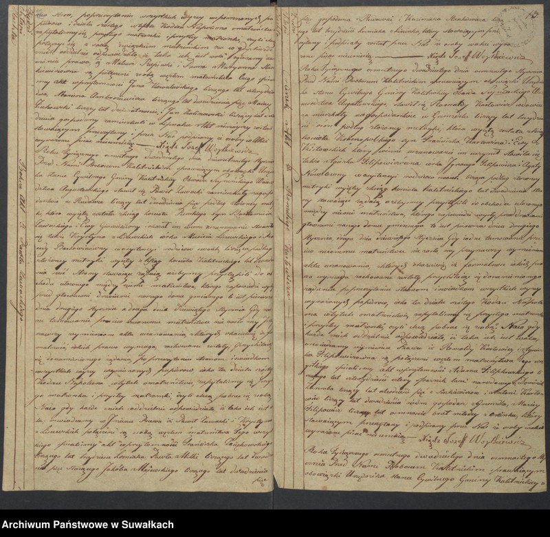 image.from.unit.number "Akta Ślubów Urzędnika Stanu Cywilnego Gminy Kaletnickiey, od dnia 1-go Stycznia do dnia ostatniego Grudnia 1820 roku."