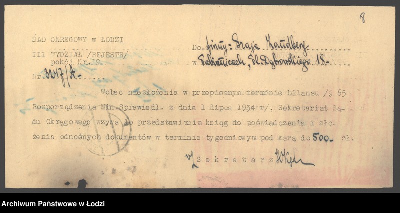 Obraz 10 z jednostki "Szaja Zandberg- sprzedaż manufaktury"