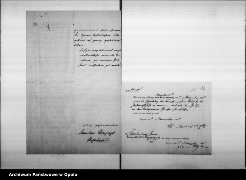 Obraz 13 z jednostki "Acta des Magistrats zu Oppeln betreffend die Gastwirtschaft an der Malapaner-Chaussee von Klusche Vol. I"