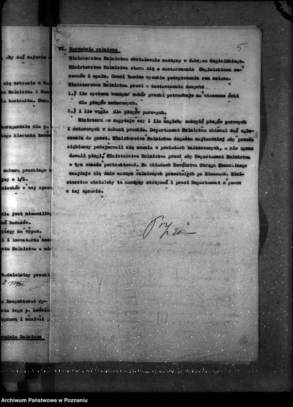 Obraz 9 z jednostki "Sprawy gospodarcze-ogólne protokoły Konferencji Departamentu"