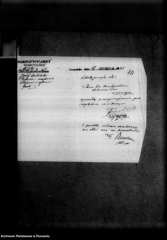 Obraz 14 z jednostki "Zatwierdzenie zakładu przemysłowego /olejarni, fabryk farb i pokostów/ J. Zabilskiego w Popowie powiat szamotulski"