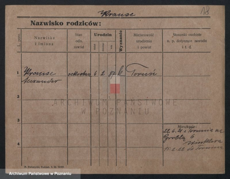 Obraz 18 z jednostki "Krause (samotni mężczyźni i kobiety do Irmgard)"