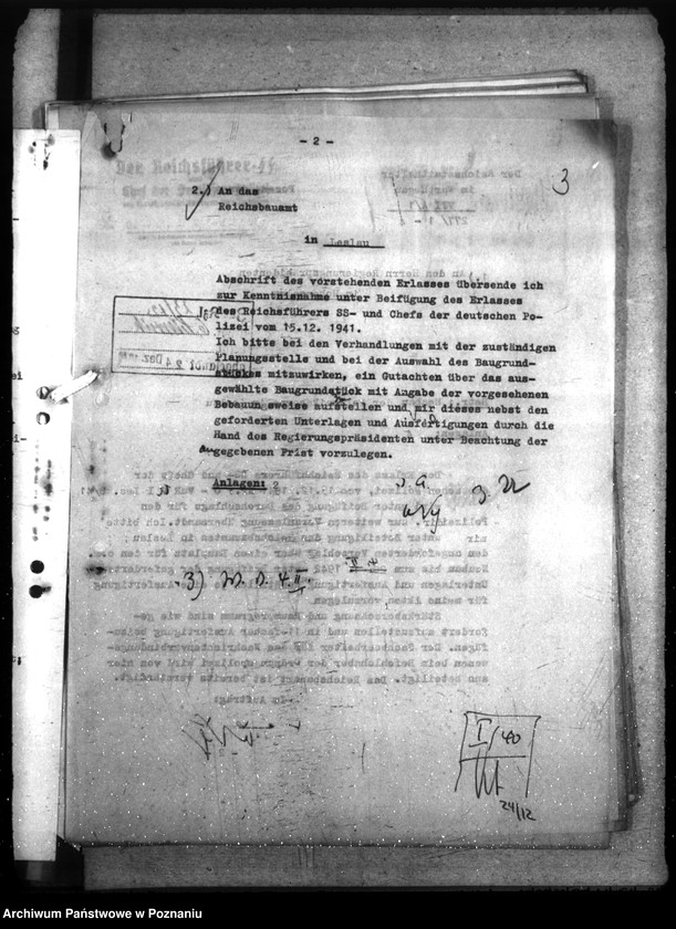 Obraz 8 z jednostki "Neubau - Polizeikaserne Leslau"