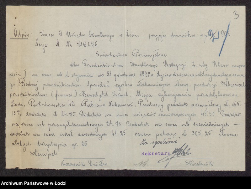 Obraz 5 z jednostki "Izrael Benedykt- wyroby włókiennicze"