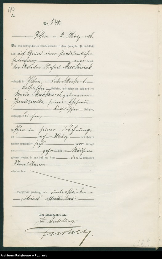 Obraz 12 z jednostki "Księga miejscowa urodzeń tom II"