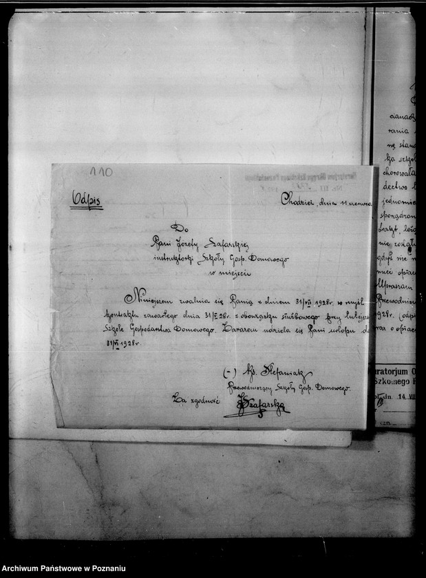 image.from.unit.number "Kursy gospodarstwa domowego Stowarzyszenia Kobiet pracujących - Chodzież"