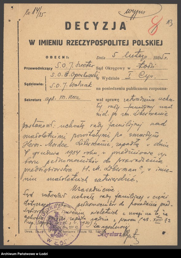 Obraz 15 z jednostki "Dom Handlowy- Hersz Mordka Lieberman"