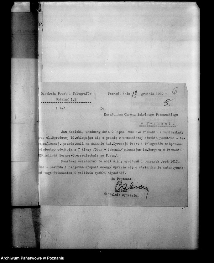 Obraz 10 z jednostki "Państwowe Gimnazjum imienia Bergera - Poznań [między innymi sprawozdanie z egzaminu dojrzałości eksternów i abiturientów]"