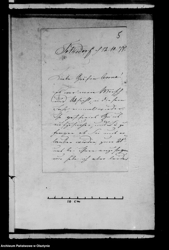 image.from.unit.number "/Jenny Gfin Schwerin- Wildenhoff geb. Brocke u. ihre Tochter Marie u. Enkelin Marie- Agnes an Anna Gfin Lehndorff geb. Hahn/"