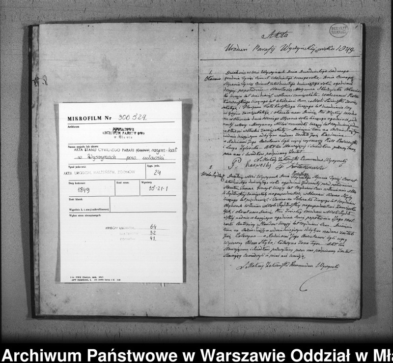 image.from.unit.number "Akta urodzeń, małżeństw i zgonów"