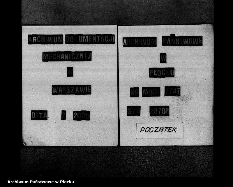 Obraz 1 z jednostki "[Księga zamknięta ludności stałej miasta Płocka - ul. Stary Rynek nr 29]"