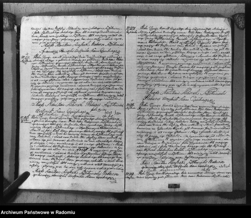 image.from.unit.number "Akta urzędnika stanu cywilnego gminy Szydłowiec z roku 1811"