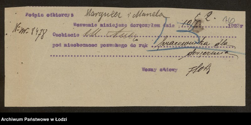 Obraz 18 z jednostki "Markulies i Manela- Przemysł Fornierów i Dykt Klejonych"