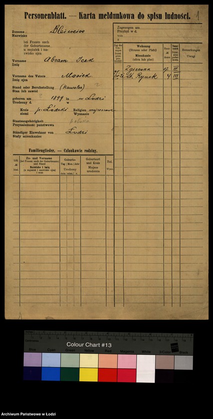 image.from.unit.number "[Spis ludności Łodzi] Blajweiss - Blesiński"