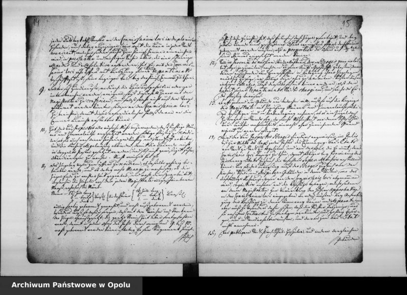 Obraz 13 z jednostki "Acta des Magistrats zu Oppeln von Anstellung der städtischen Baubeamten als des Bauinspectors, Zimmer, Maurermeisters, Aufsehers"