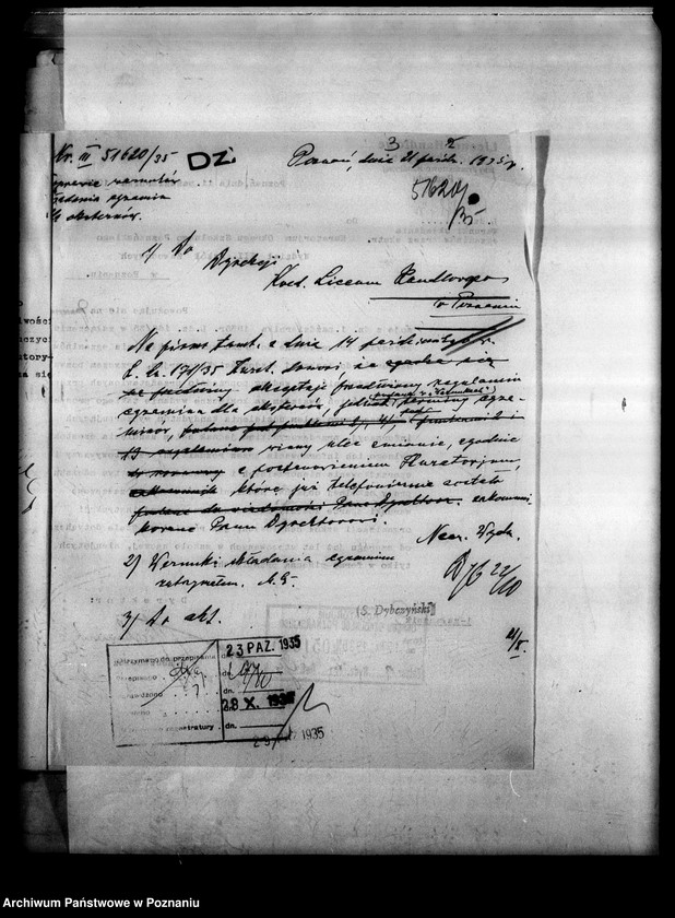 Obraz 6 z jednostki "Liceum Handlowe Koedukacyjne Izby Przemysłowo-Handlowej- Poznań [lista abiturientów i eksternistów]"