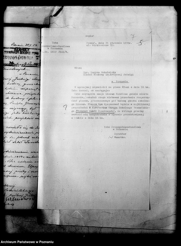 Obraz 11 z jednostki "Prywatne Liceum i Gimnazjum Żeńskie imienia Królowej Jadwigi w Poznaniu"