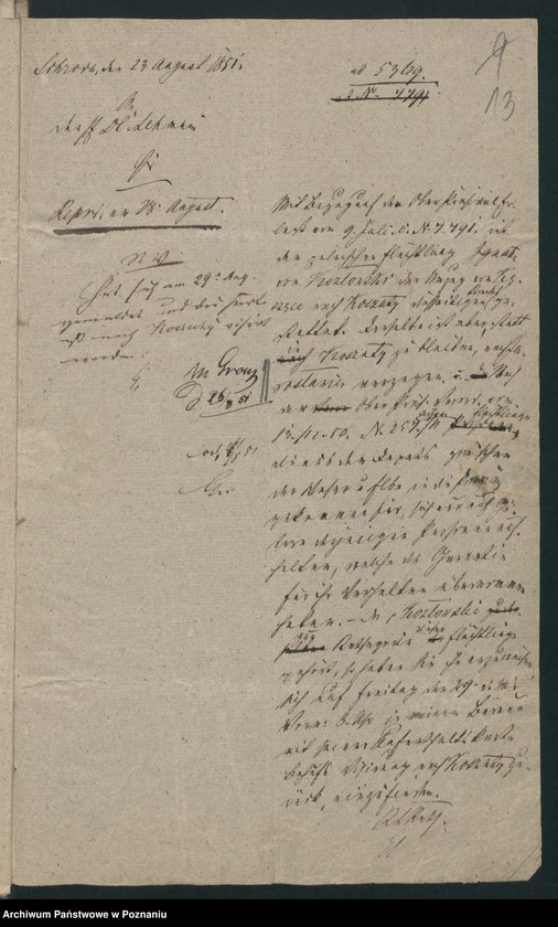 Obraz 18 z jednostki "A. betr. Ignaz von Kozłowski"