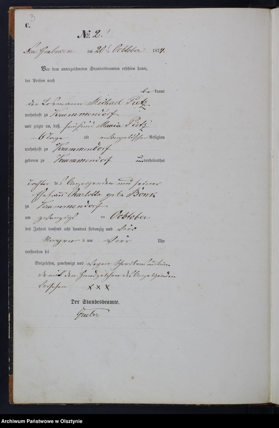 image.from.unit.number "Haupt-Sterbe-Register Nr 1 - 10"