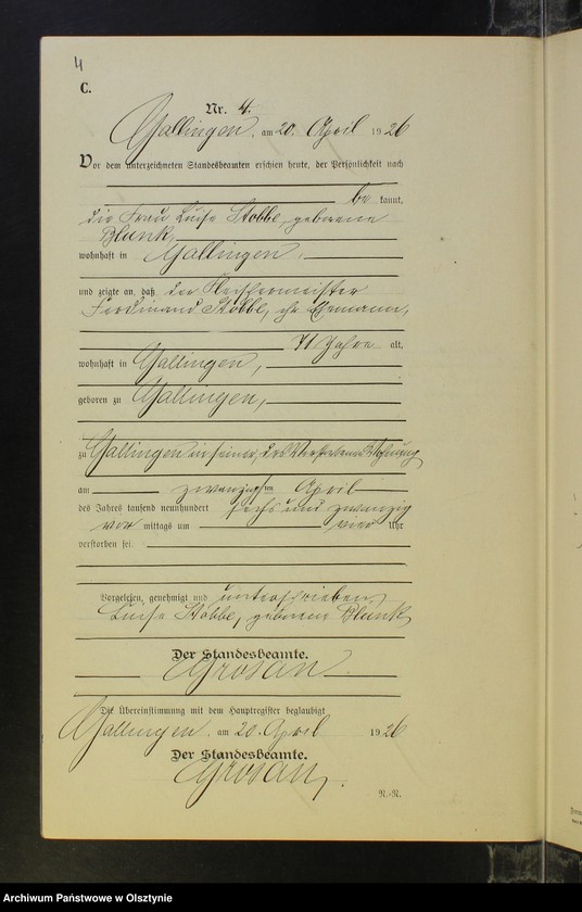 image.from.unit.number "Sterbe-Neben-Register Nr 1 - 13 [ Księga zgonów - wtóropis ]"
