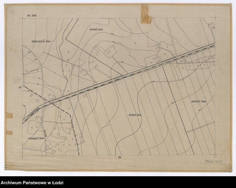 Obraz 2 z jednostki "Mapa sytuacyjno-wysokościowa Łodzi sekcja NW79 - ul. Aleksandowska, Bylinowa, wsie: Łomnik, Szatonia, Zimna Woda"