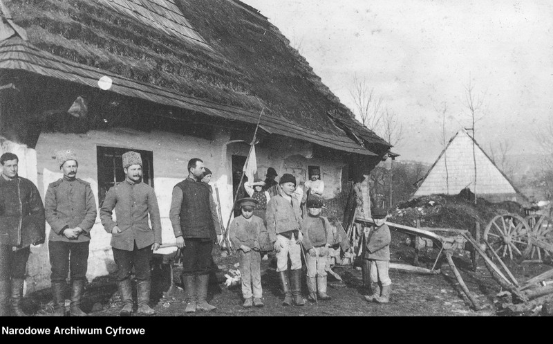 Obraz z jednostki "Punkt medyczny rosyjskiego 12 Dywizjonu Artylerii Moździerzy w Galicji lub na Słowacji"