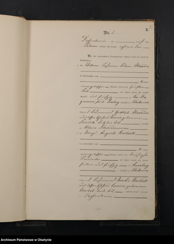 image.from.unit.number "Heiraths-Haupt-Register Nr 1 - 49"