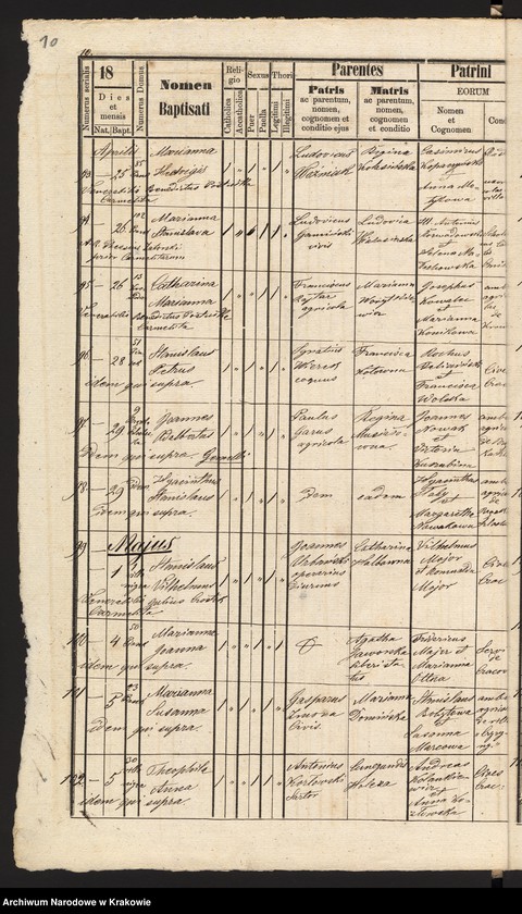 Obraz 13 z jednostki "[Akta urodzeń]"